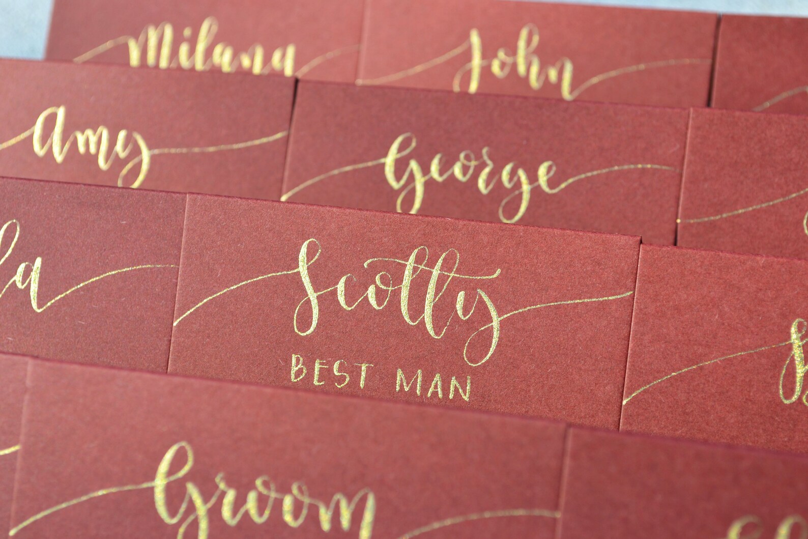 Wedding Place Card / Seating Card / Name Tag Hand Lettered Etsy