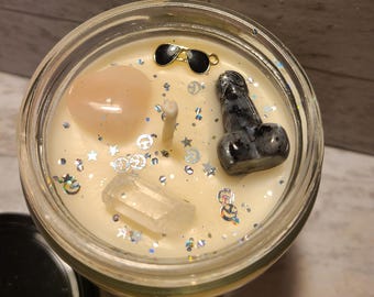 Let's Manifest Gray Sweatpants Guy Soy Candle