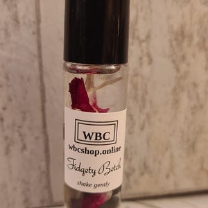 Fidgety Betch essential oil roller, crystal infused