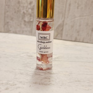 Goddess, Egyptian Amber scented, crystal infused oil roller
