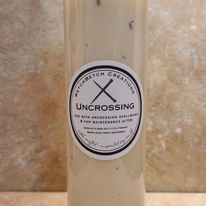 Uncrossing, 7 day ritual candle, scented soy intention candle with oils & herbs