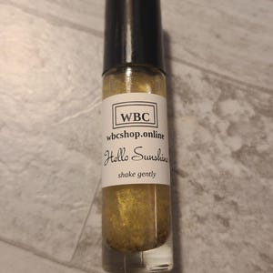 Hello Sunshine Crystal Oil Roller for positivity and good vibes