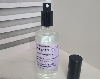 4oz Energy Aura Body Mist, Room Spray with crystals