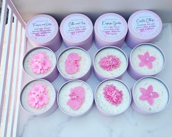 Pretty in Pink Floral Scented Candle Collection