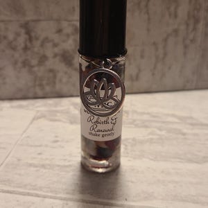 Rebirth and Renewal herbal infused oil roller, awakened souls oil, awakened witches, crystal infused oil