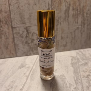 Fertile Myrtle Essential Oil Roller: Lavender Clary Sage, Crystal Infused