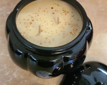 Black Pumpkin Jar Scented Soy Candle