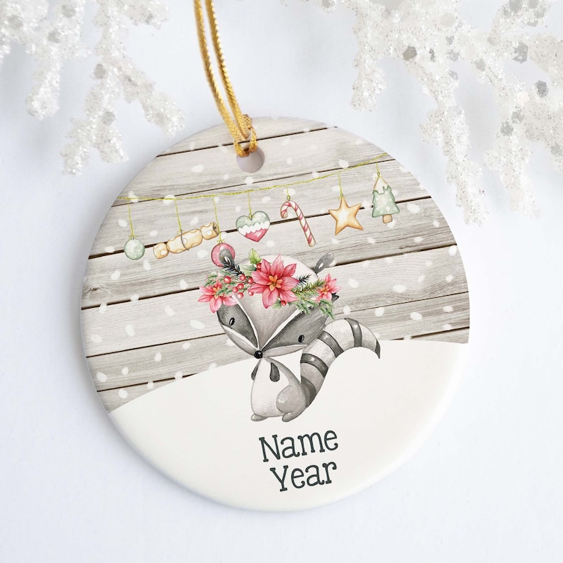 Woodland Personalized Ornament Ceramic Porcelain Holiday Etsy Woodland Personalized Ornament Ceramic Porcelain Holiday Etsy