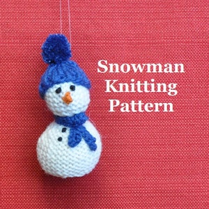 Snowman Ornament Knitting Pattern