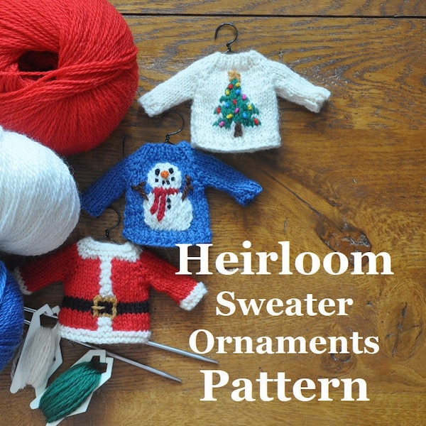 Heirloom Sweaters Christmas Ornament Knitting Pattern