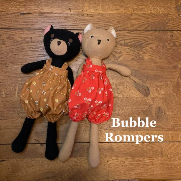 Bubble Romper for 14" doll or animal  Toy Seasonal Handmade Outfit (doll not included)  *Sewn to Order-Mails in 2-3 days*