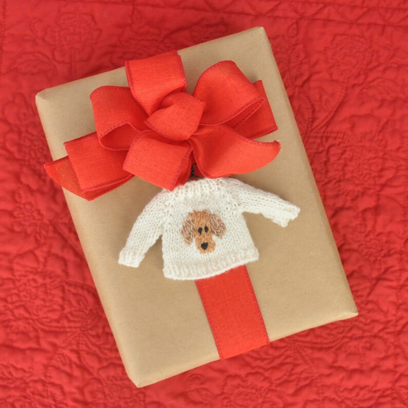 Golden Retriever Handknit Sweater Ornament Yellow Lab Etsy