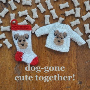 Welsh Terrier Airedale Terrier Wire Fox Terrier Hand-Knit Sweater Ornament image 8