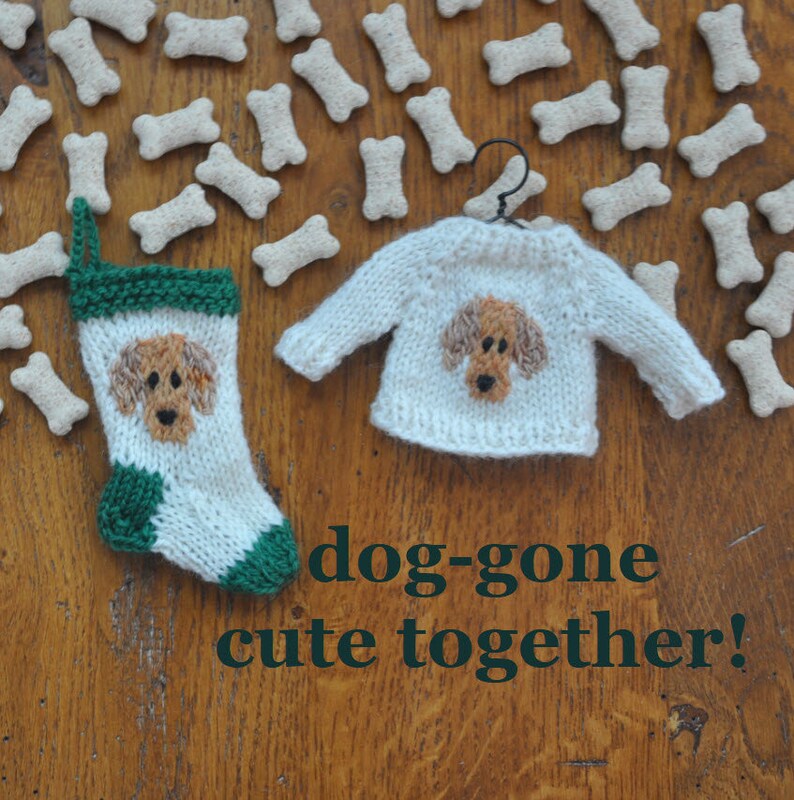 Golden Retriever Handknit Sweater Ornament Yellow Lab Etsy