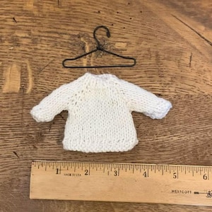 Wreath Sweater Hand-Knit Christmas Ornament image 3