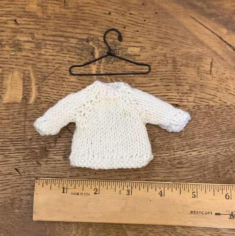 Wreath Sweater Hand-Knit Christmas Ornament image 3