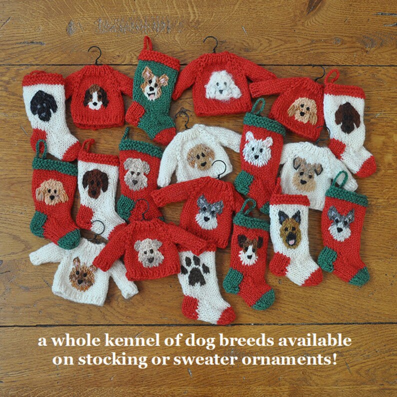 Golden Retriever Handknit Sweater Ornament Yellow Lab Etsy