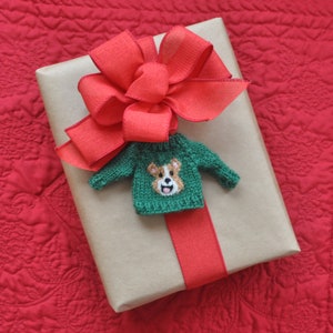 Corgi Hand-Knit Sweater Ornament image 4