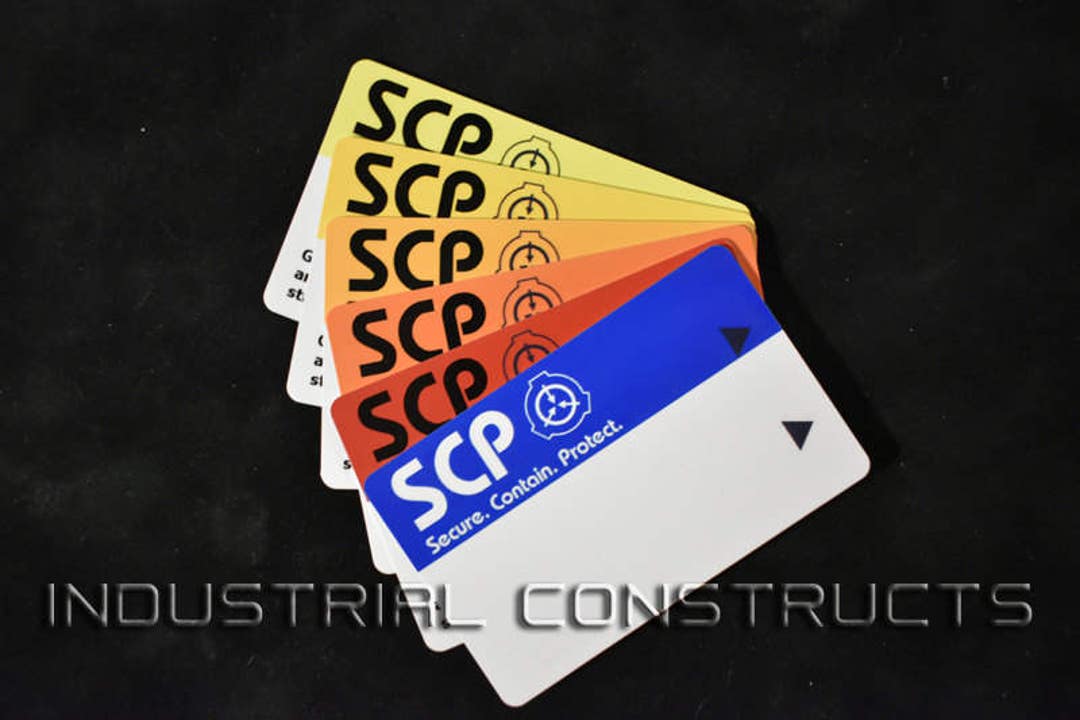 SCP Foundation Secure Access Keycard ID Card Badge Cosplay Costume Name Tag  Prop