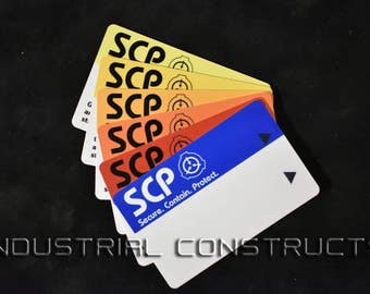 SCP Foundation Secure Access ID Cards - Containment Breach Version