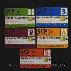 SCP Foundation Key Cards - Our Original Version - Etsy