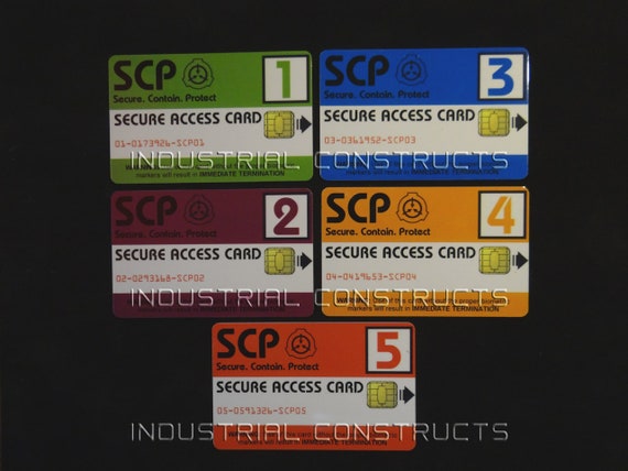 SCP Foundation Pack 1.0 2 Secure Access Cards & SCP Logo 