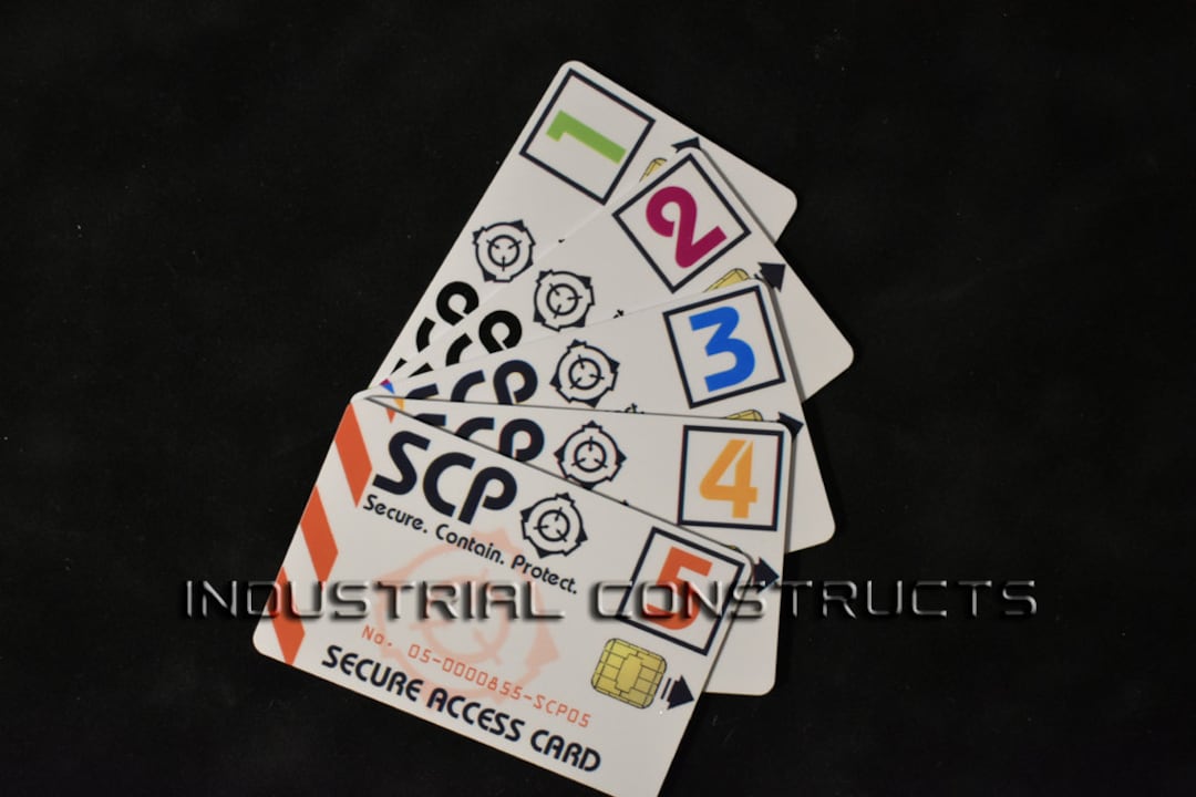 SCP Foundation Secure Access Keycard ID Card Badge Cosplay 