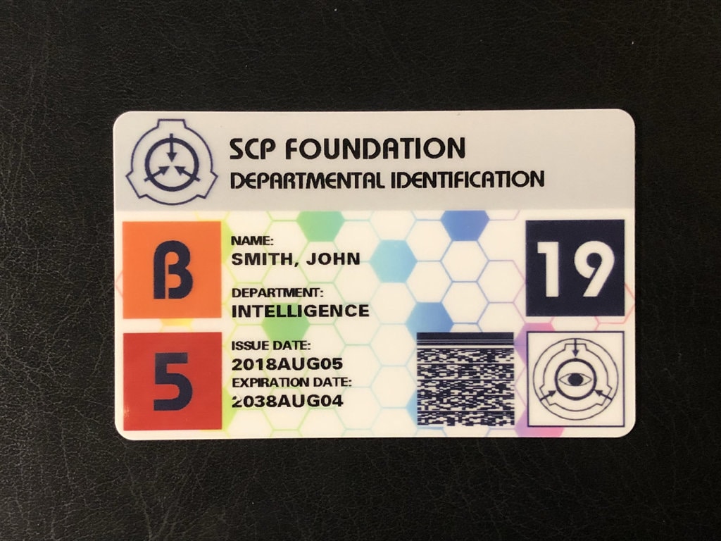 SCP FOUNDATION Identification Card 