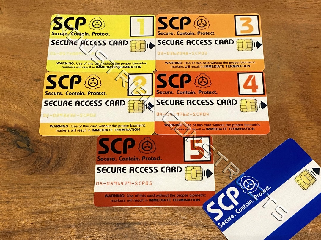 SCP Foundation Card Key Card Sticker Mug Notebook 