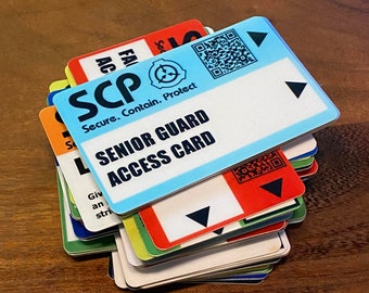SCP Key Cards – Class D Collection (5-Card Pack)