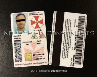 Custom Umbrella Corporation CAC Style ID Card / Badge - Resident Evil Fan Inspired Prop (UC1)