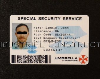 Custom Umbrella Corporation Special Security Service ID Card / Badge - Resident Evil Fan Inspired Prop