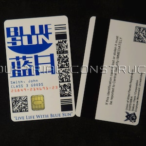 Custom Blue Sun ID Card / Badge - Firefly / Serenity Fan Inspired Prop