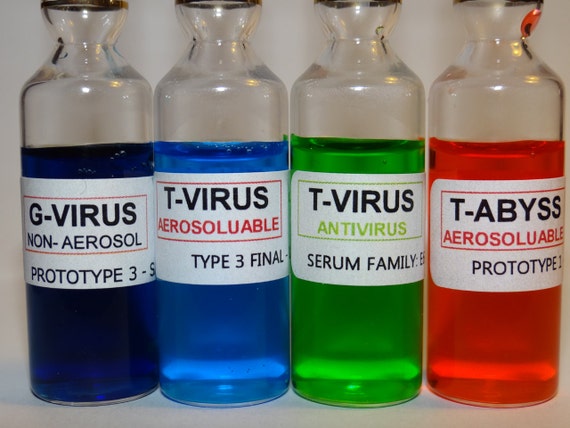Resident Evil Fan Props Virus Ampules G Virus T Virus Etsy Resident Evil Fan Props Virus Ampules G Virus T Virus Etsy