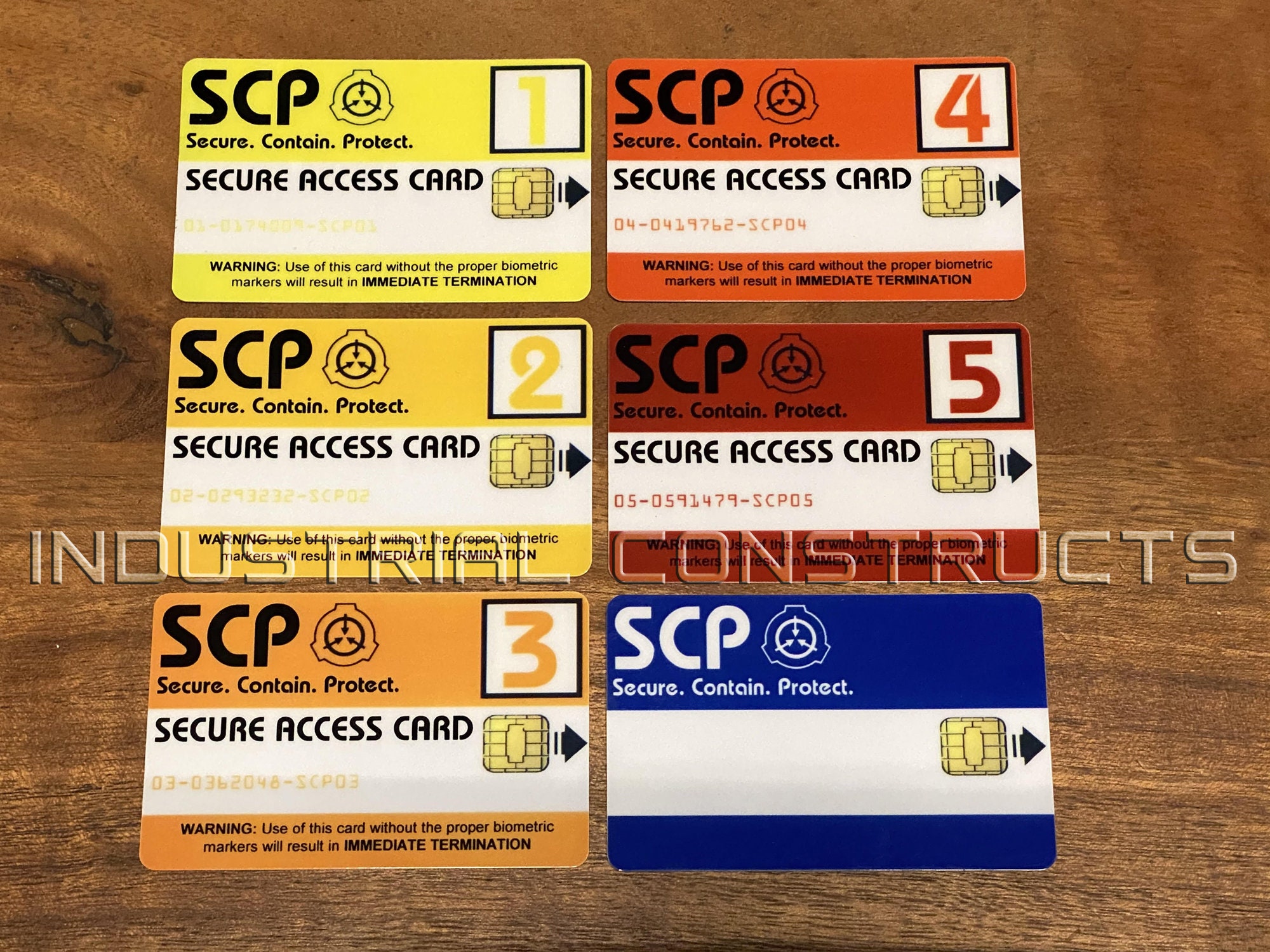 SCP Foundation Pack 1.0 2 Secure Access Cards & SCP Logo 