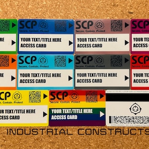 Tarjetas clave de la Fundación SCP - Laboratorio Secreto ¡Crea la tuya!