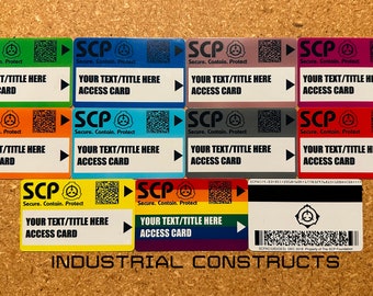 SCP Foundation Secure Access ID Cards - Secret Laboratory Customized Version