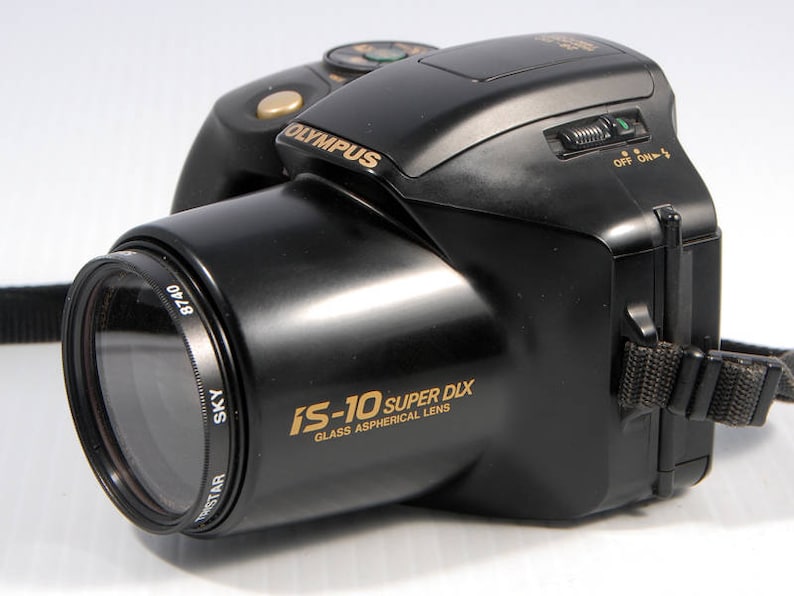 Olympus IS10 Super DLX 35mm full auto SLR film camera Etsy