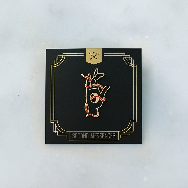 Red String of Fate Enamel Pin
