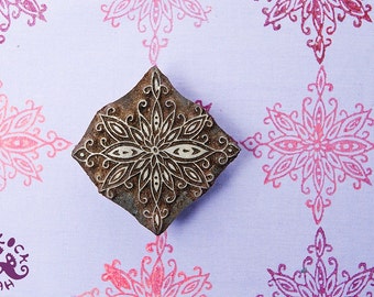 Indian pattern, wooden printing block