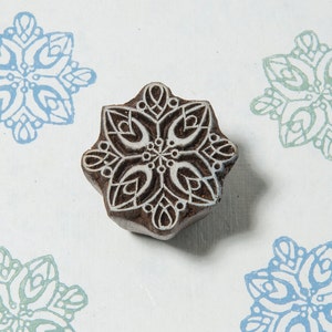 Indian Wood Stamp, Intricate MAndala