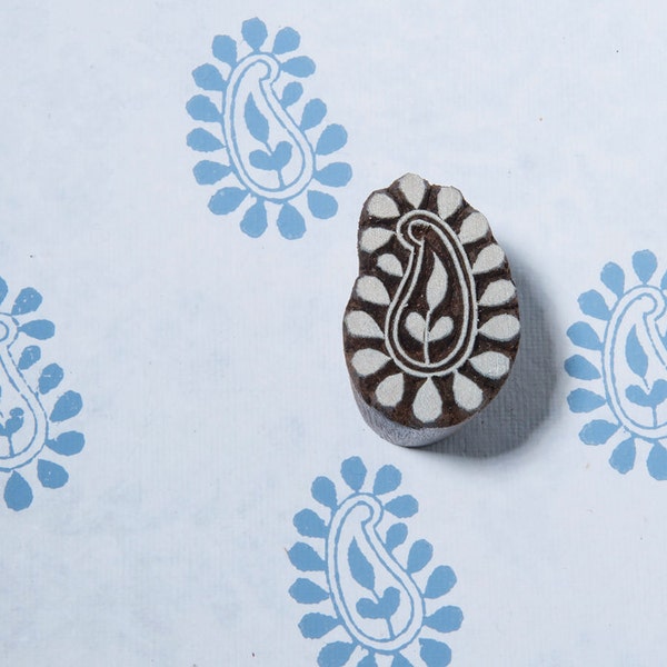 Small Paisley 022, wooden printing block