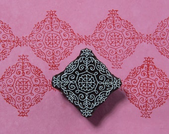 Rangoli Pattern 047, wooden printing block