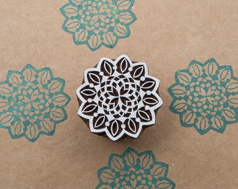 Rangoli Pattern , hand crafted wooden printing block,