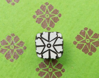 Traditional Patterned Indian Textile Stamp,Wood Block Printing Stamp, Patterned Wooden Block Stamp, Hand Carved Stamp, Wooden printing block