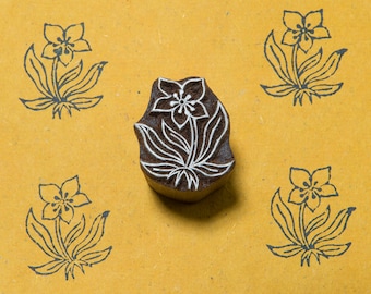 Valley Flower 108, wood block stamp