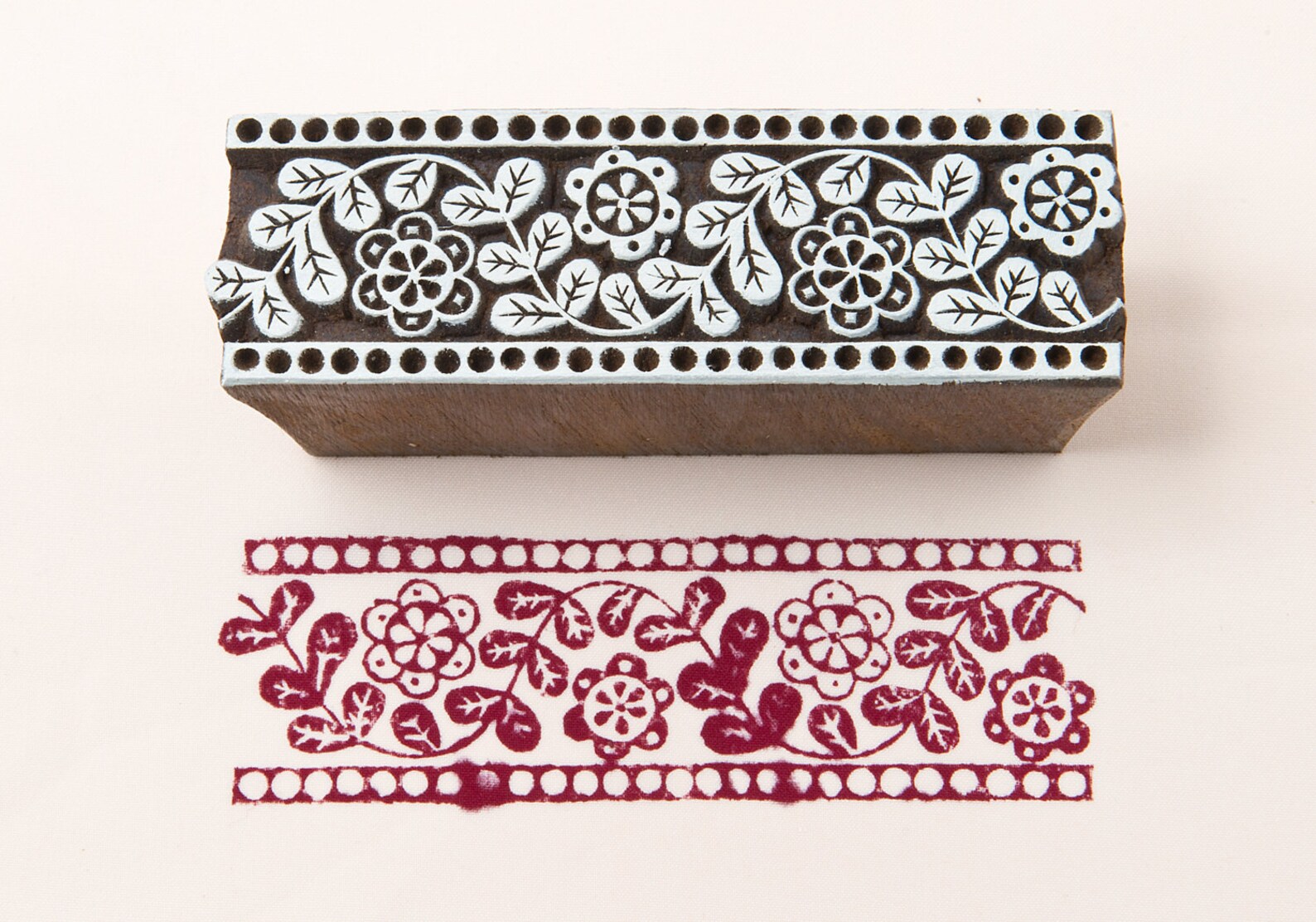 Wood Block Stamp Hand Carved in India Etsy