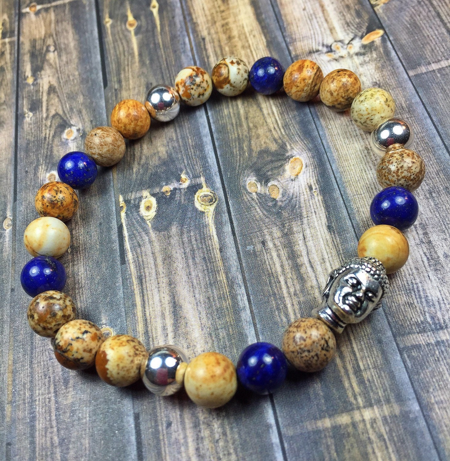 Men's mala buddha bracelet mens bracelet beaded Etsy