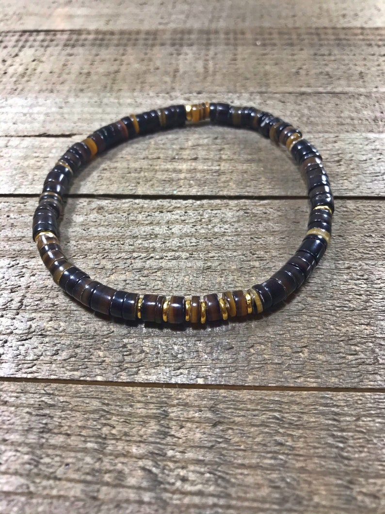 Mens Beaded Bracelet Beaded Bracelet Mens Jewelry Heishi Etsy