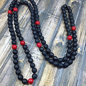 Mens beaded necklace, mens necklace, onyx necklace, beaded necklace, jewelry, gifts for him, mens jewelry, gifts for men, necklaces